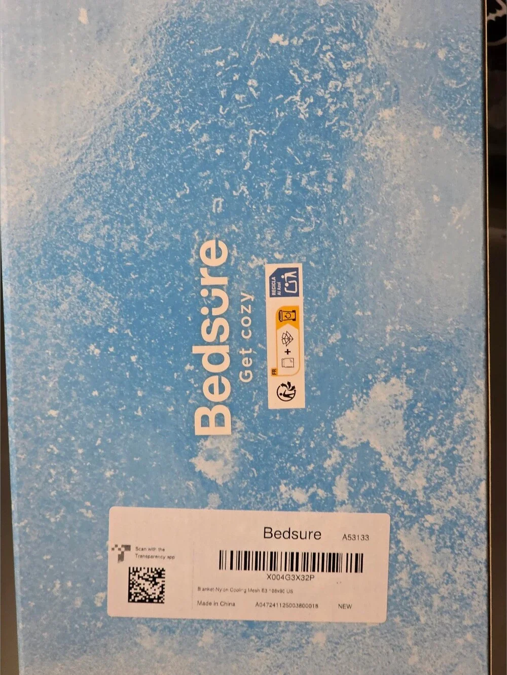 NIB Bedsure Cooling Blanket for Hot Sleepers Lightweight King 108x90 Tapioca